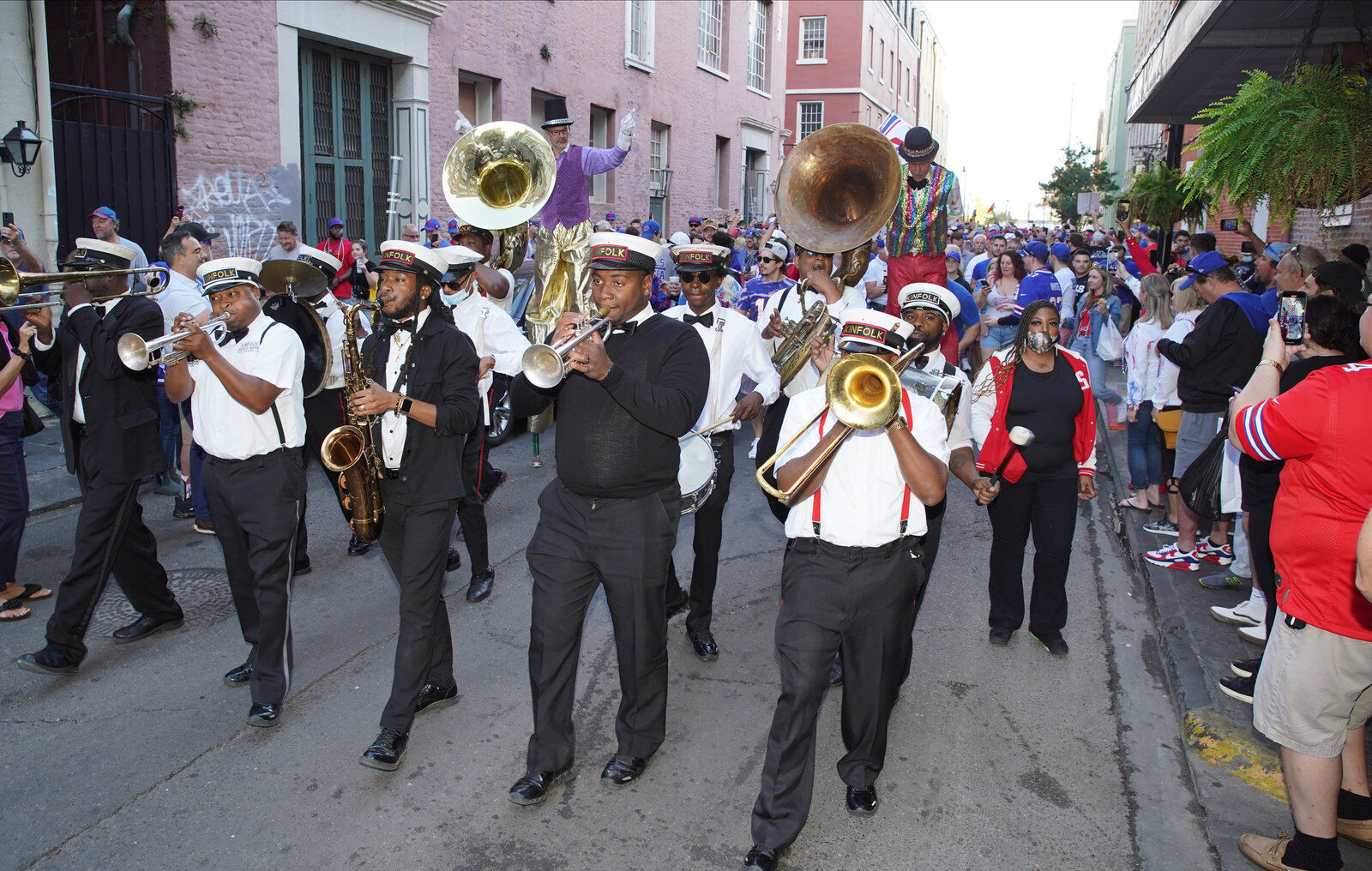 Buffalo Bills packers of NOLA Takeover Parade